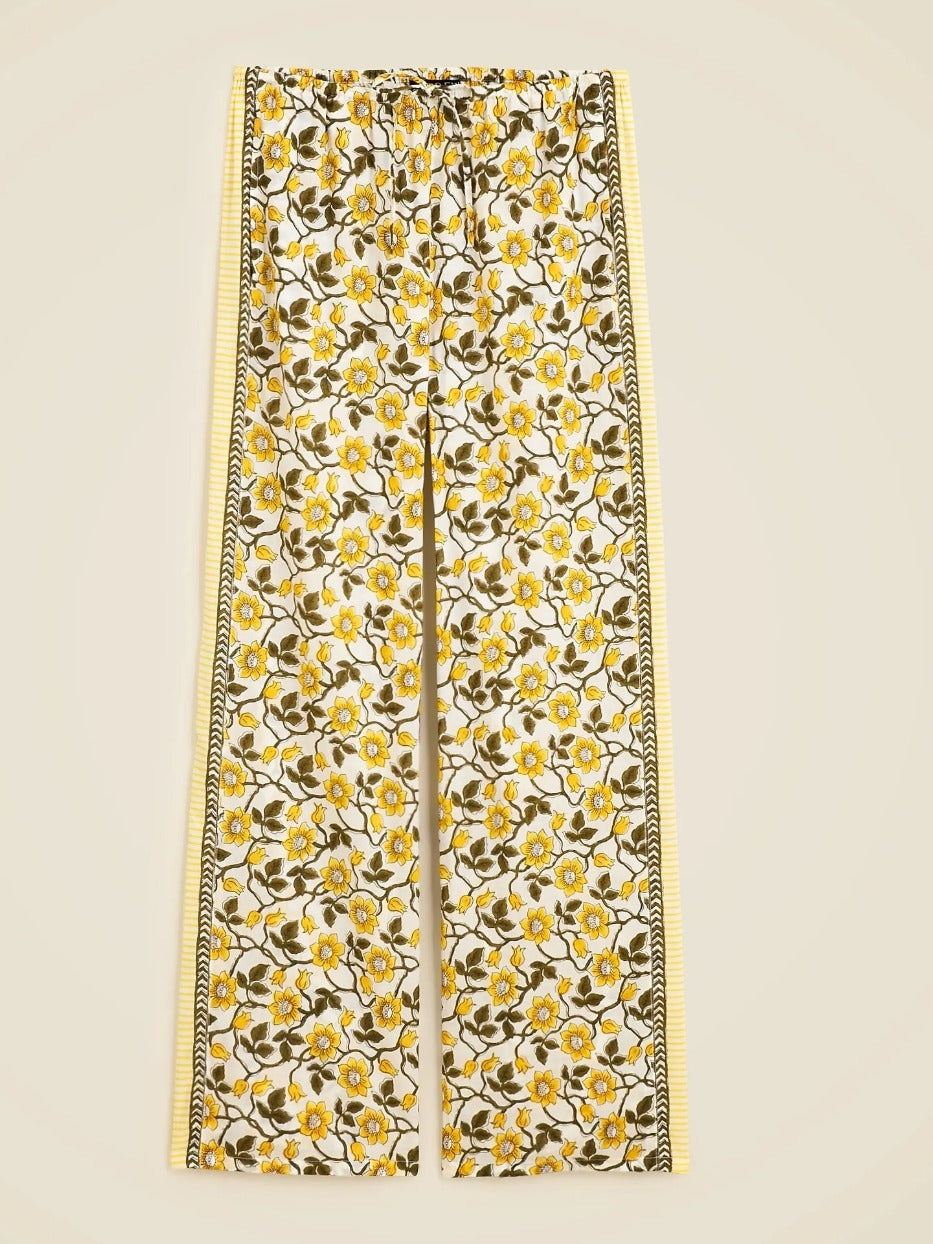 Ensemble pantalon à imprimé jonquille