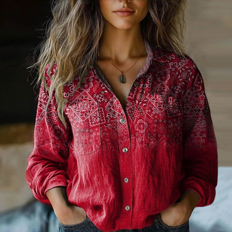 NIVES I BLOUSE VINTAGE IMPRIMÉE