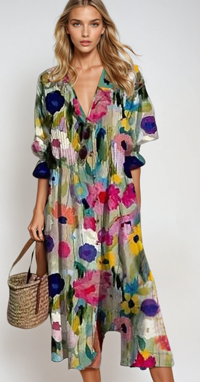 Margaux | Robe d'été boheme pour femme | Maxi