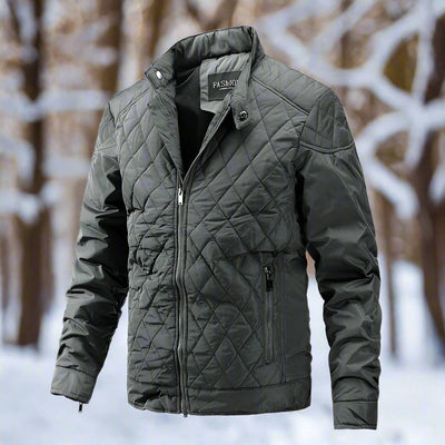 Veste matelassée homme – Coupe slim – Isolante légère – Col montant – Poches zippées