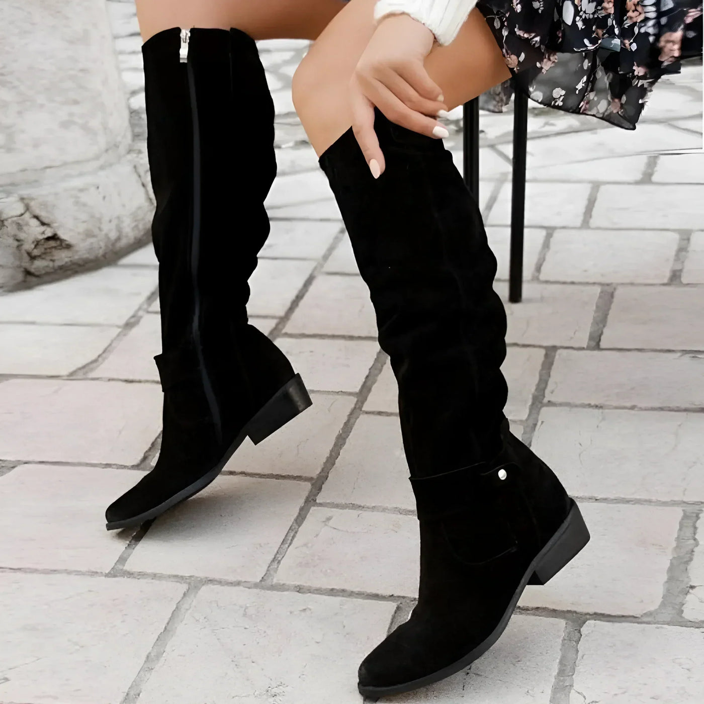 Selena | Bottes Hautes en Daim