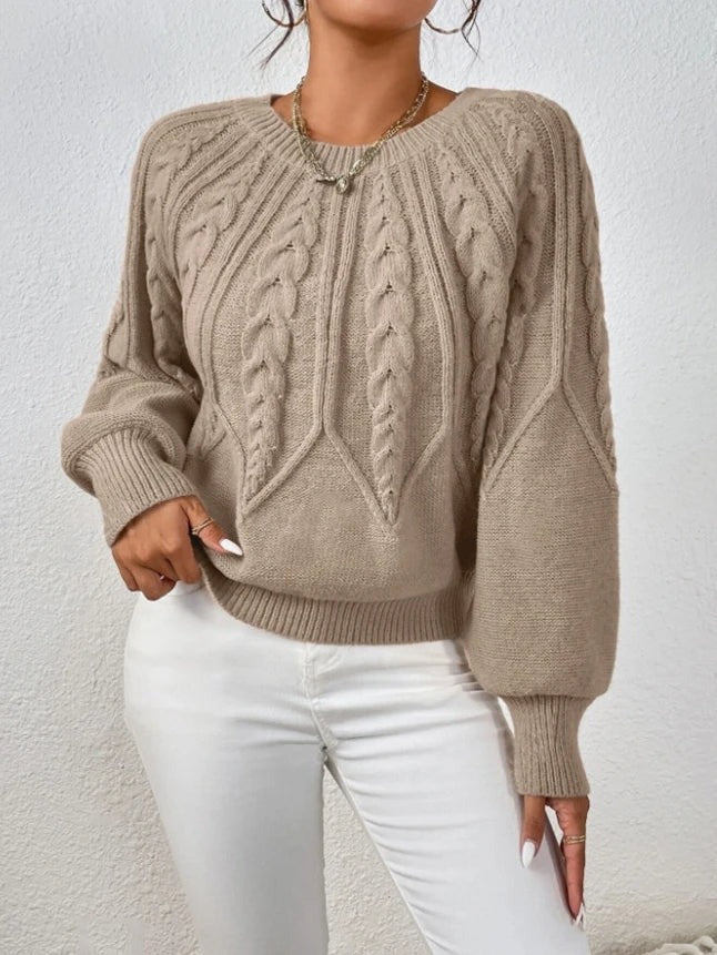 Pull en maille torsadée Meridian
