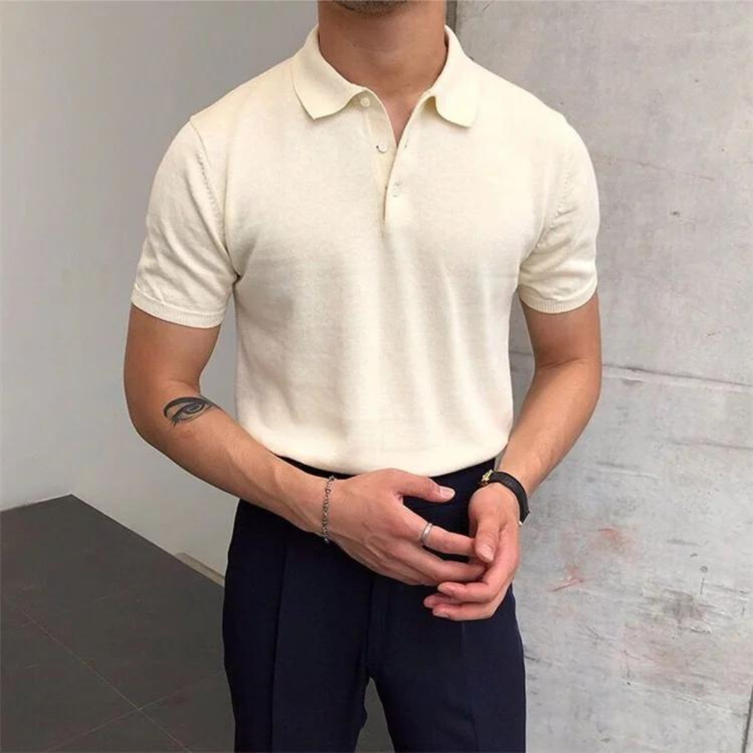 Adam | Polo Décontracté Pour Hommes | Manche Courte