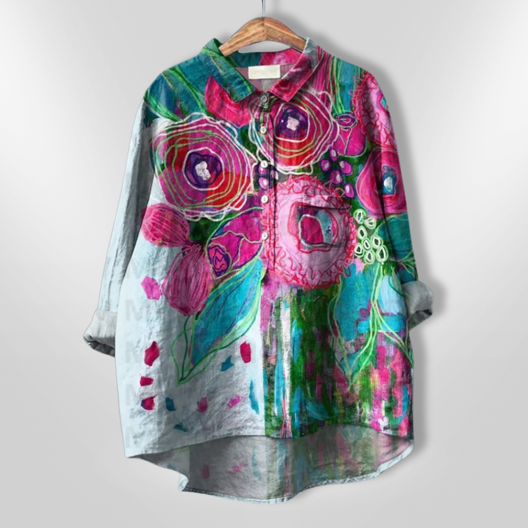 VIRGINIA | Chemise florale artisanale