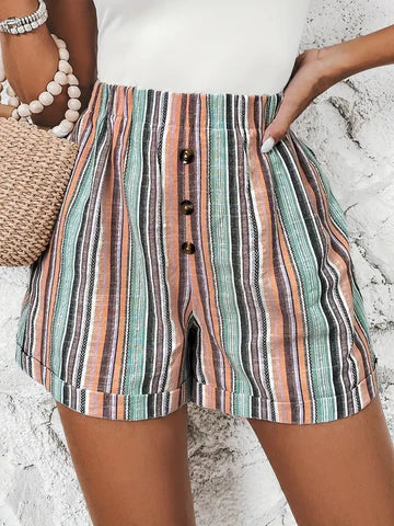 Felice - Short à rayures contrastées