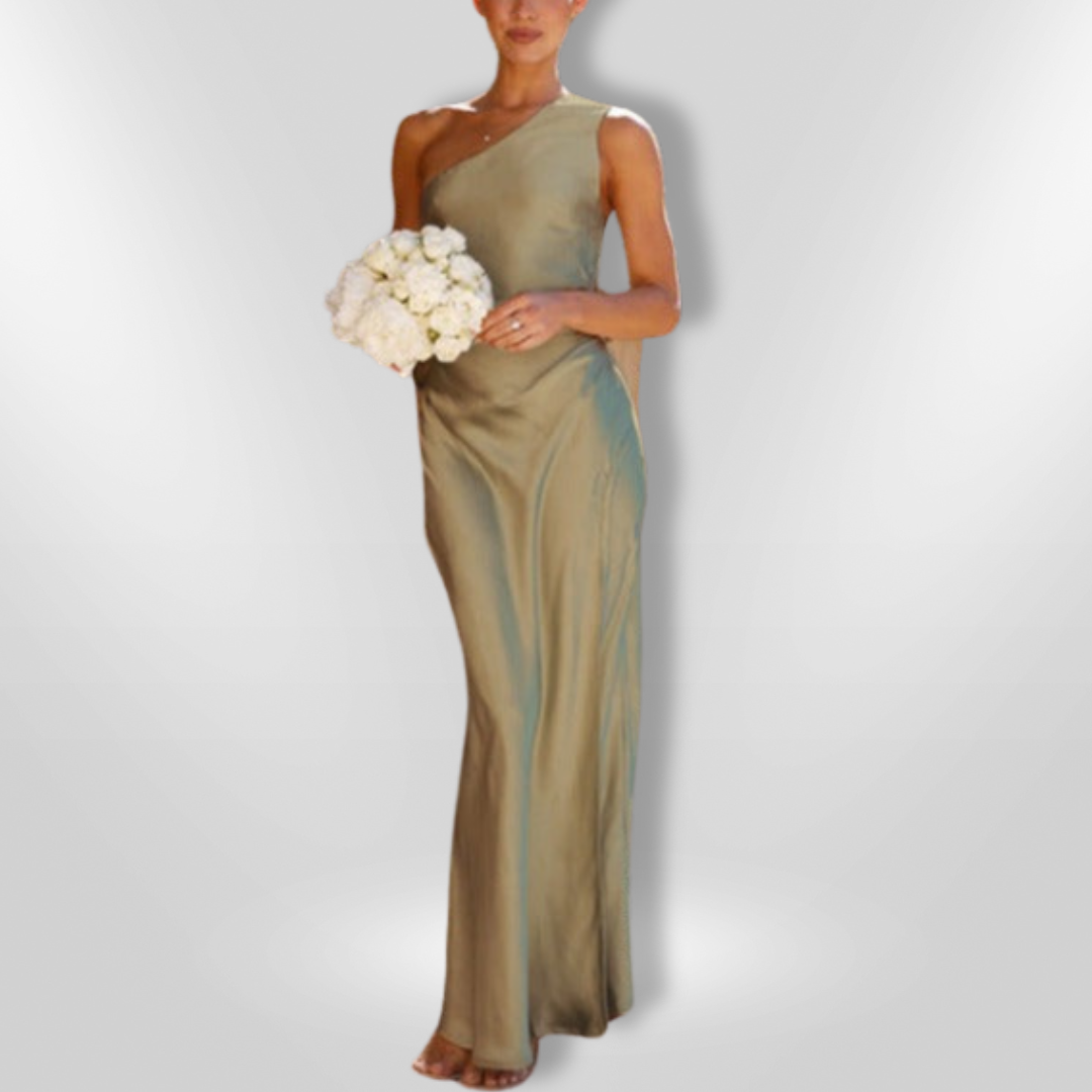 DELPHINE | Robe Sexy À Fente Asymétrique