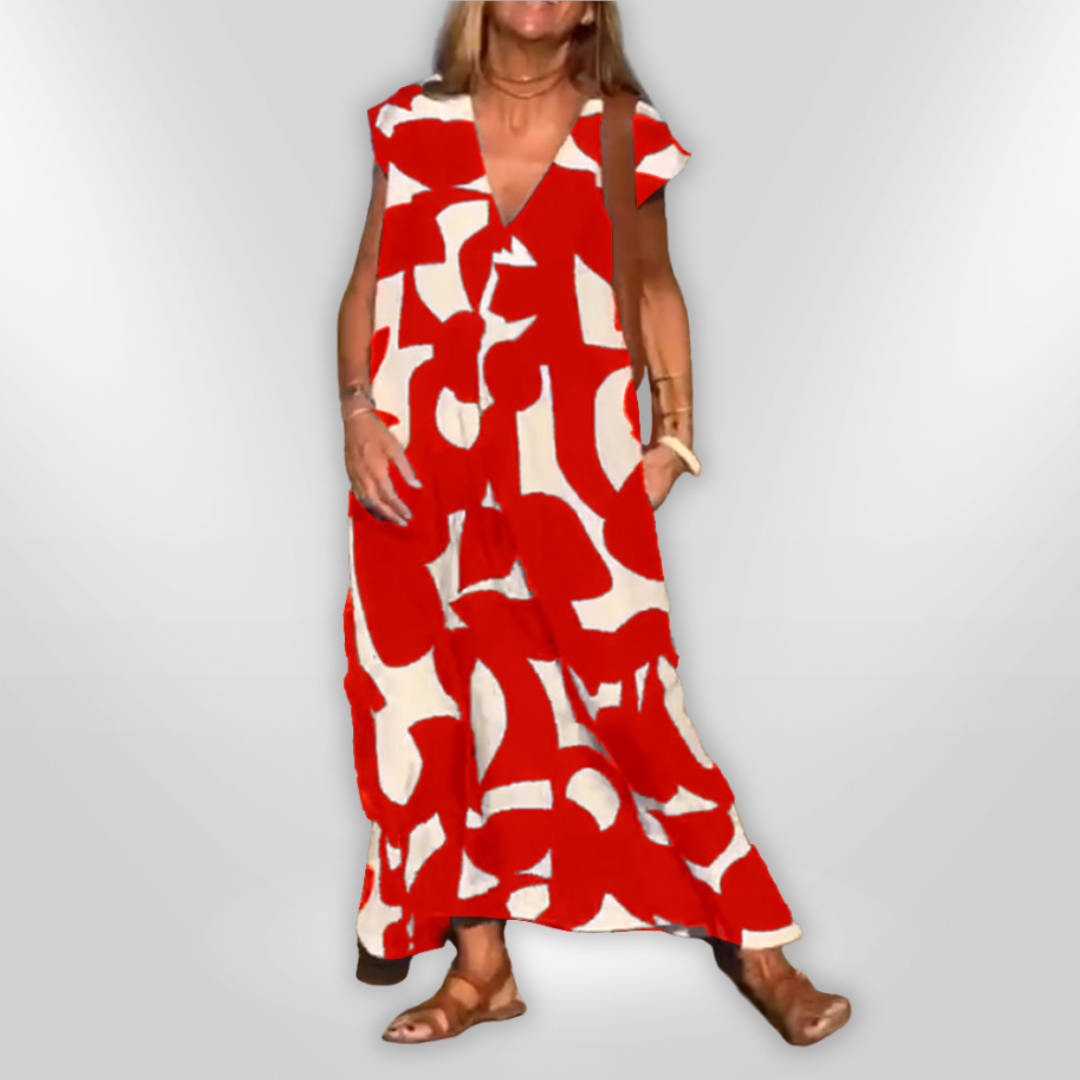 STÉPHANIE | robe à col en V