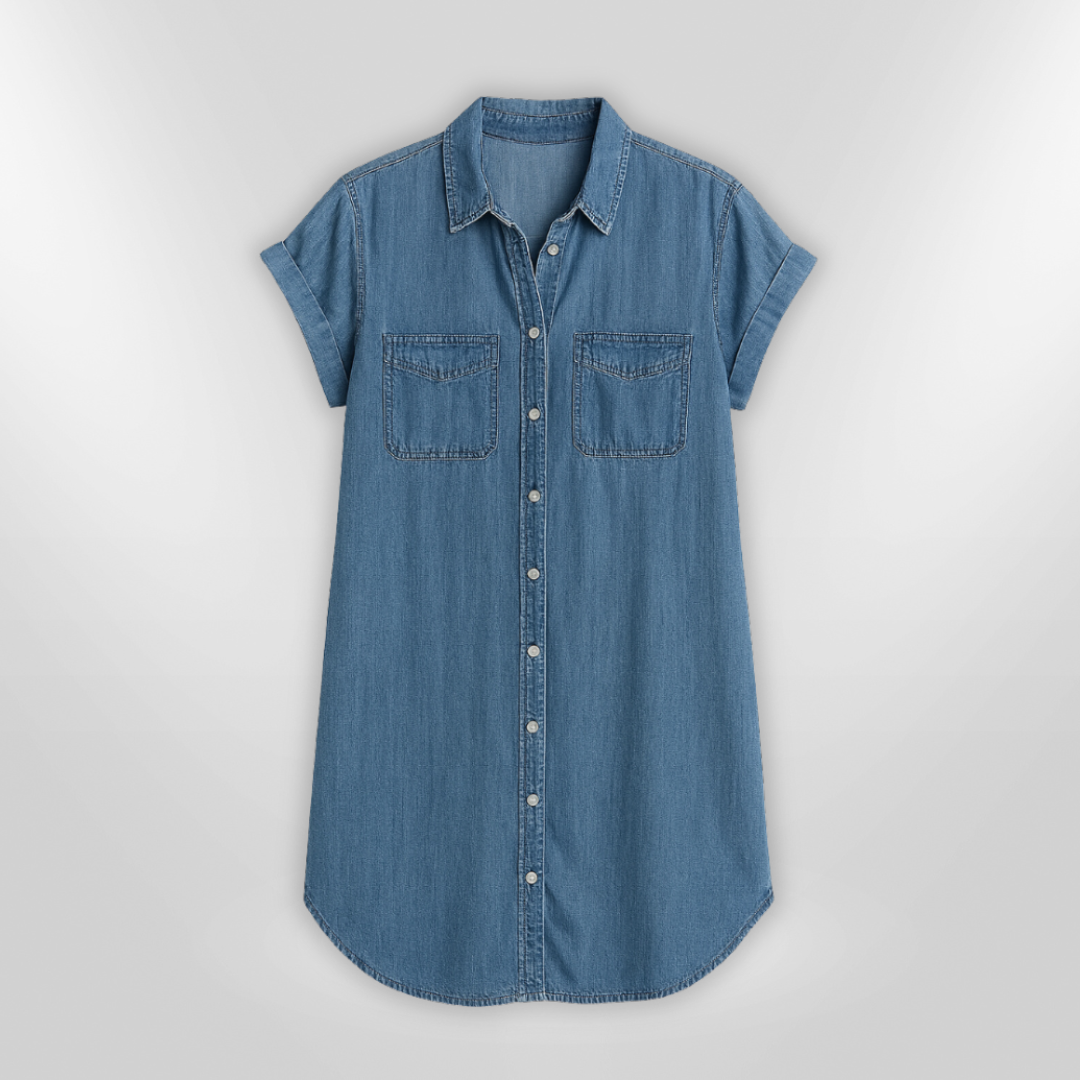 PAULINA | Robe en Denim d'Été