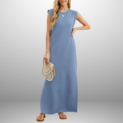 EMMA | Robe Longue Fluide Anti-Crease