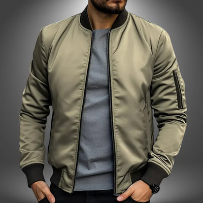 Veste de bombardier légère pour hommes - style coupe-vent décontracté