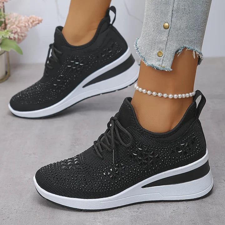 Clara | Baskets orthopédiques avec strass scintillants