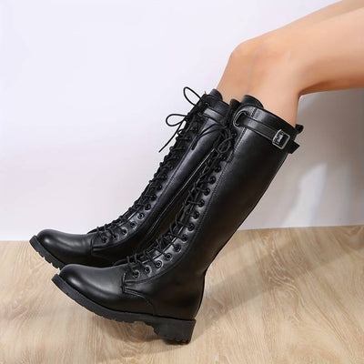 Amélie | Bottes Hautes Pour Femme | À Lacets