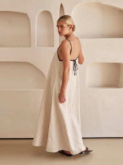 Eunice - Robe longue à bretelles