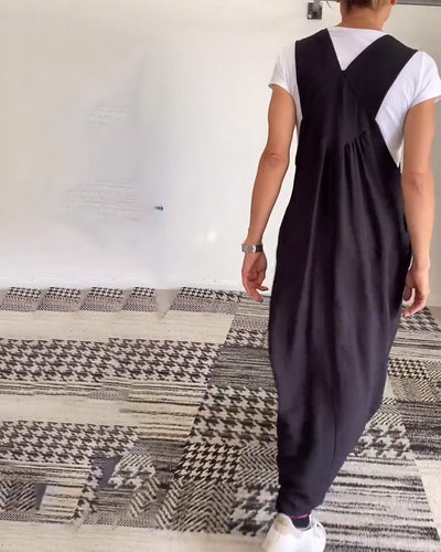 CAMILLE | Vestito Fluido Senza Maniche Casual-Chic