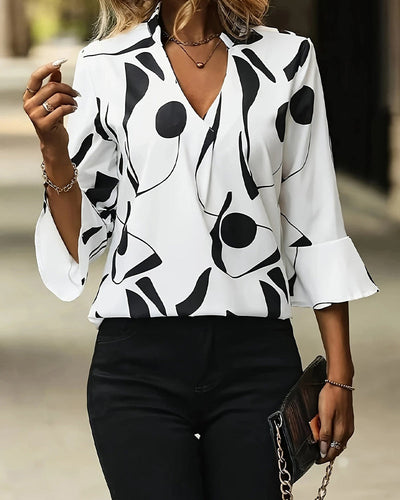 Blouse V-Col Slim Mode