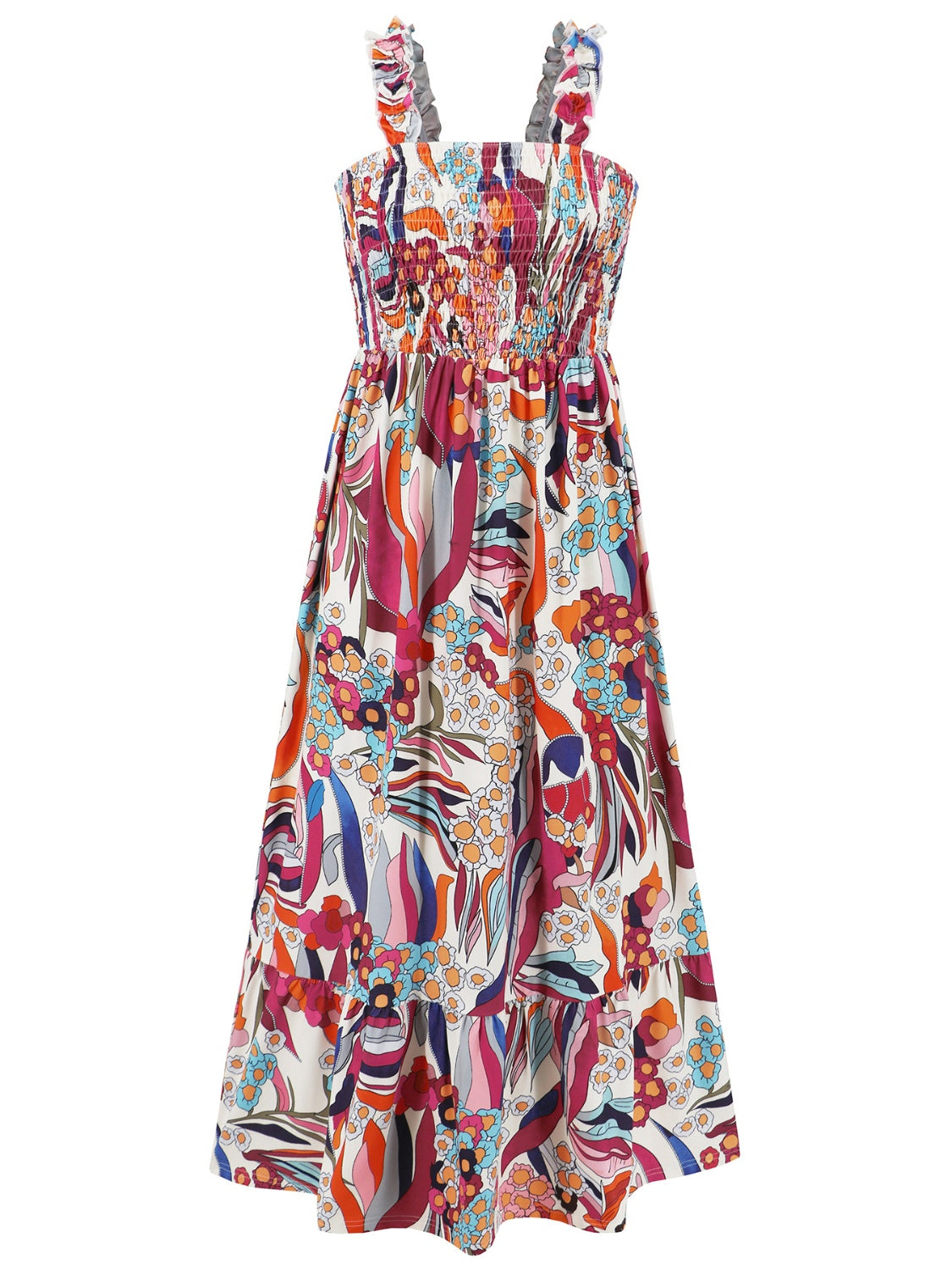 Noémie - Robe D'Été Sans Manches Smockée Pour Femme