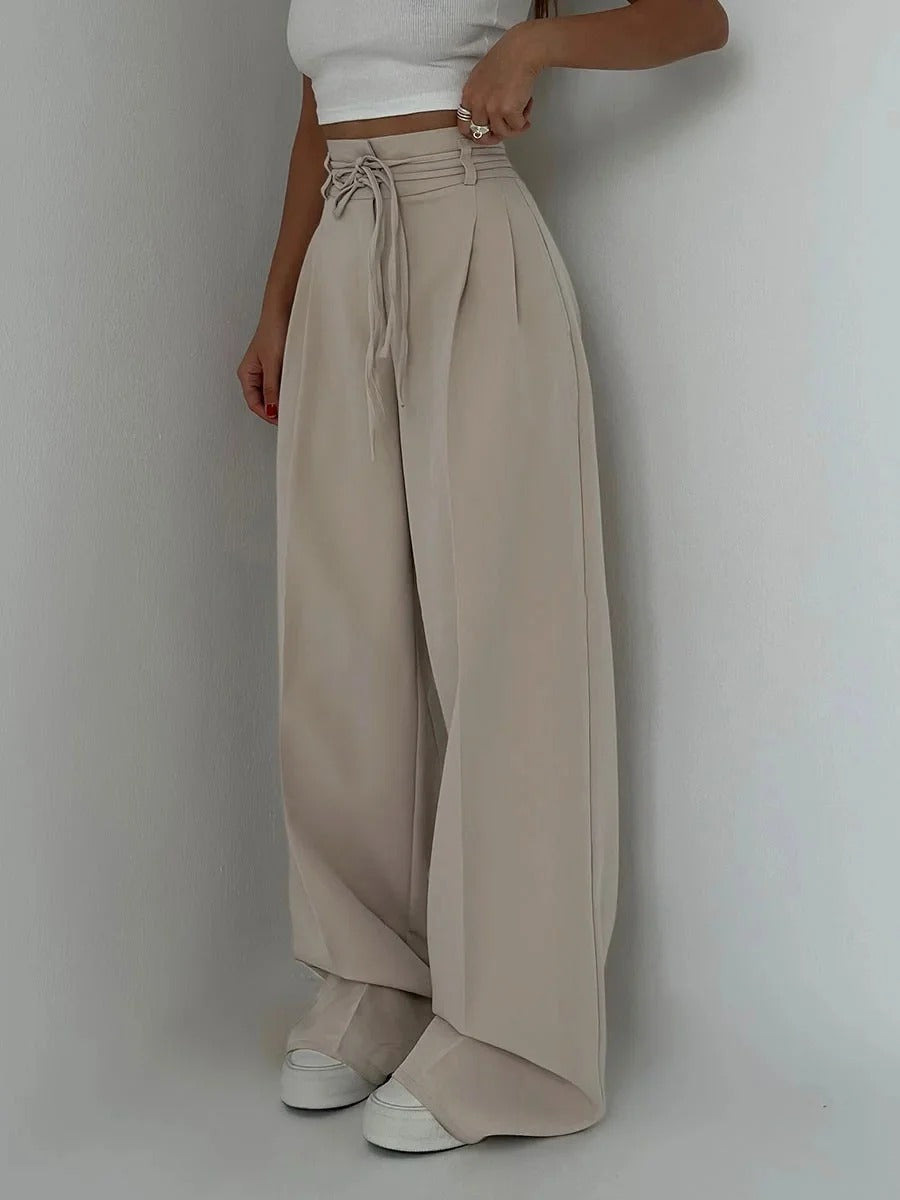 Pantalon décontracté à lacets