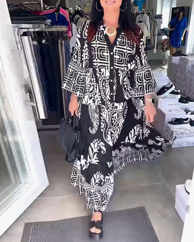 Robe Encolure En V Confortable