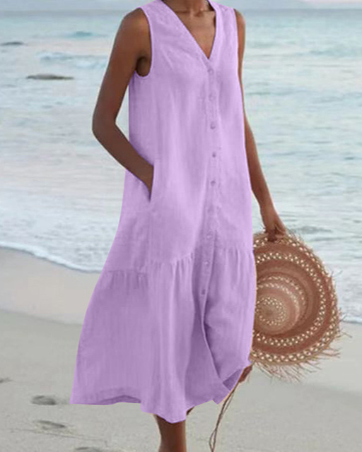 Andie | Robe d'été élégante avec imprimé - robe femme ajustée