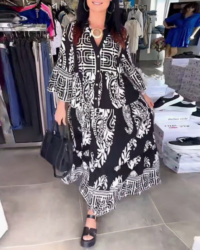 Robe Encolure En V Confortable