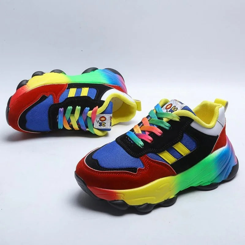 Alaya | Baskets Colorée Pour Femme | À Lacets