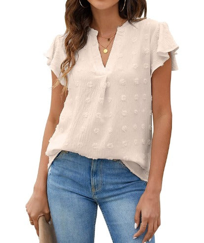 Hannah | Blouse avec patchwork et volants