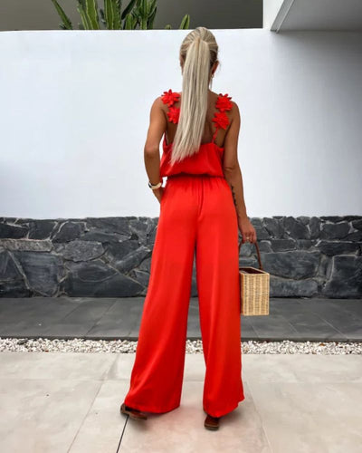 BARENI - COMBINAISON BOHO À MOTIFS FLORAUX