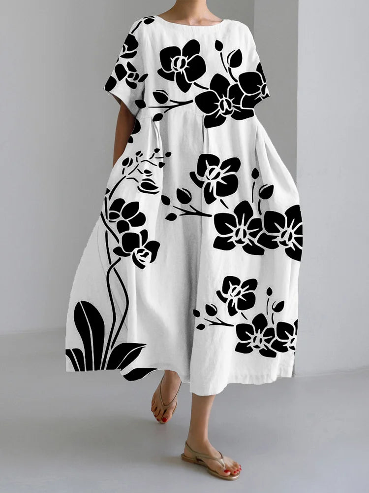 Morgane | Marisella robe fleurie élégante pour chaque occasion avec style et confort flottant