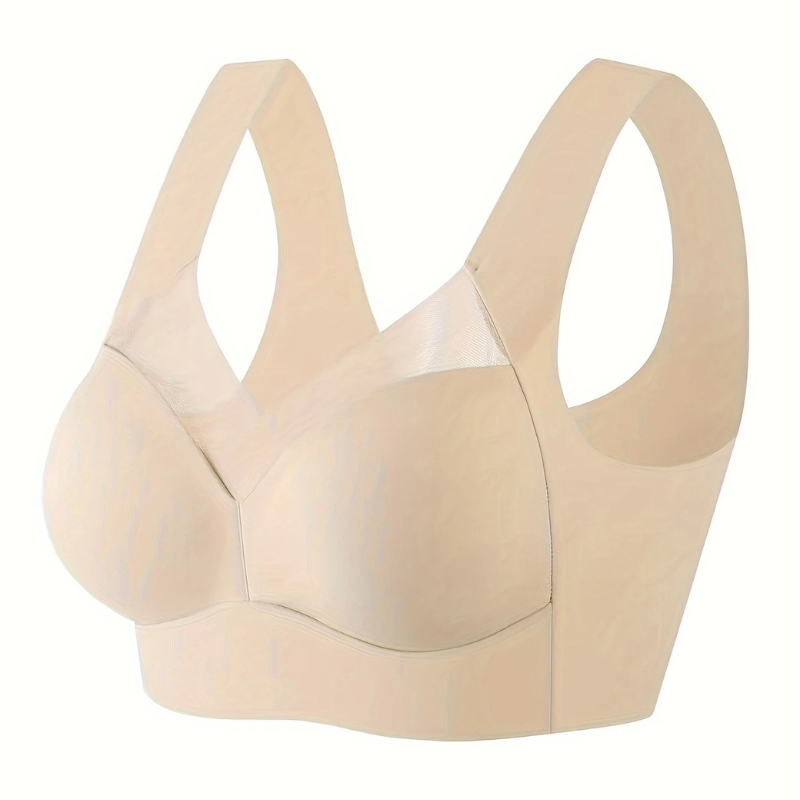 Soutien-gorge push-up femme – Sans couture – Maintien total – Bretelles larges respirantes