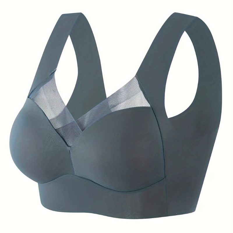 Soutien-gorge push-up femme – Sans couture – Maintien total – Bretelles larges respirantes