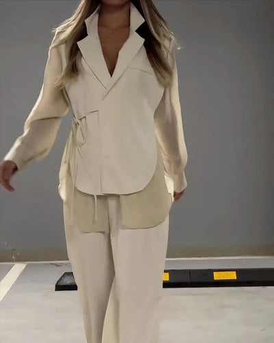 Ensemble deux pièces chemise et pantalon – Léger et respirant