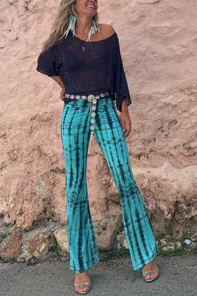 Pantalon évasé extensible