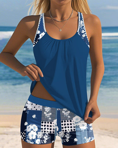 Maillot de bain Imprimé Deux Pièces Boxer