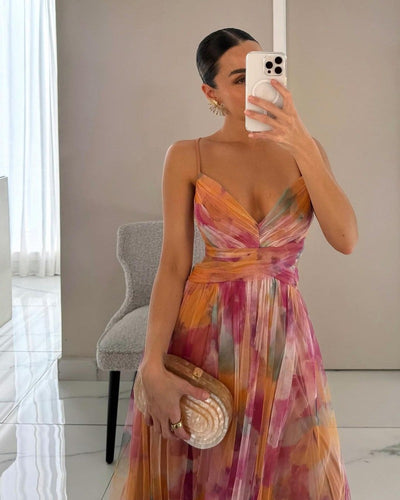 Maxi-robe à imprimé floral