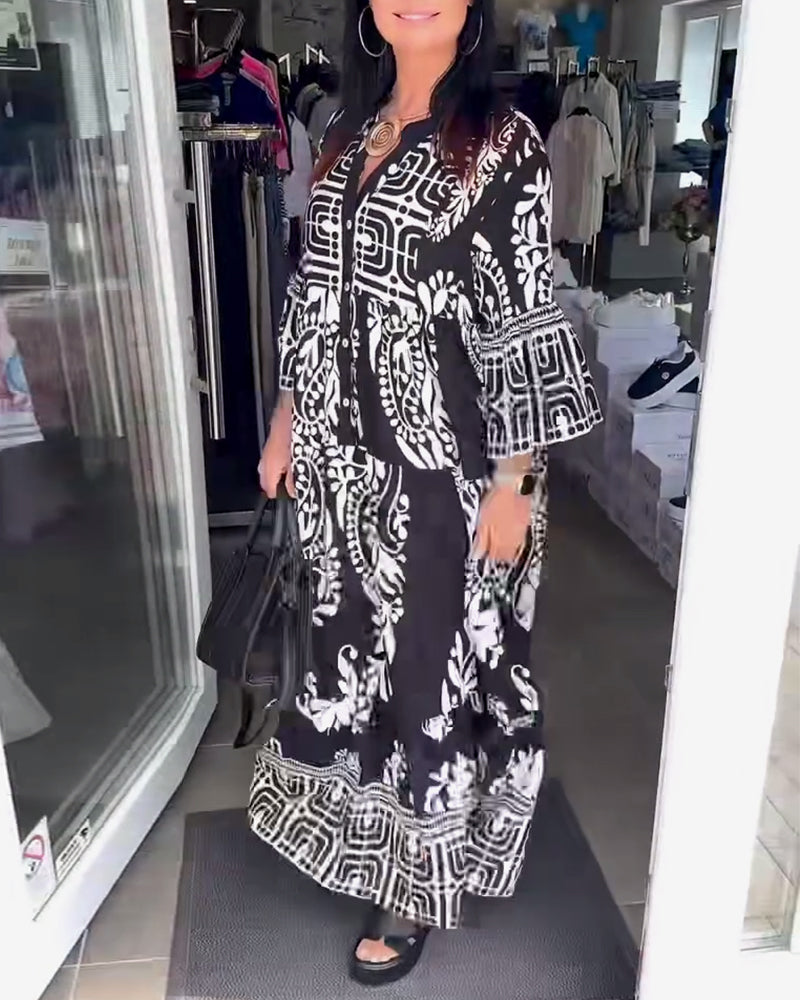 Robe Encolure En V Confortable