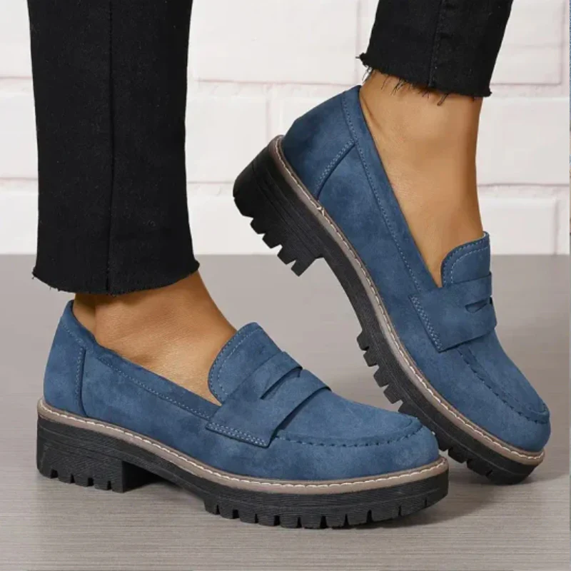 ⏳Temps limité 50% de réduction💥Mocassins confortables et épais pour femmes avec plateforme