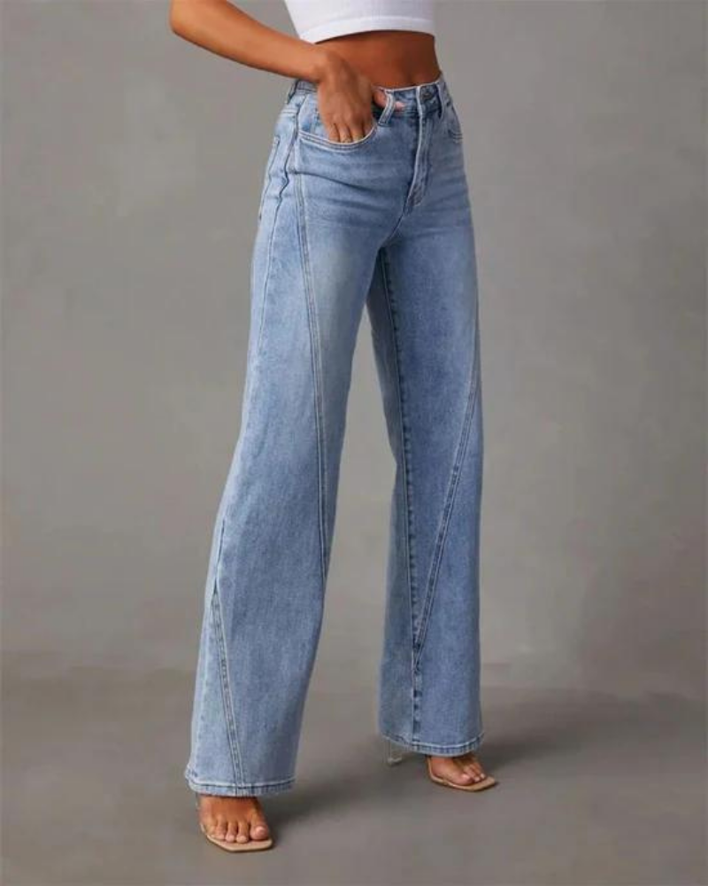 BANIA - JEANS À JAMBE LARGE