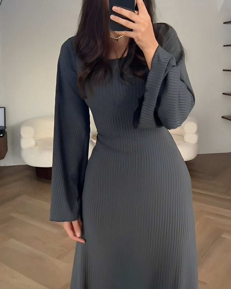 Robe longue élégante en tricot