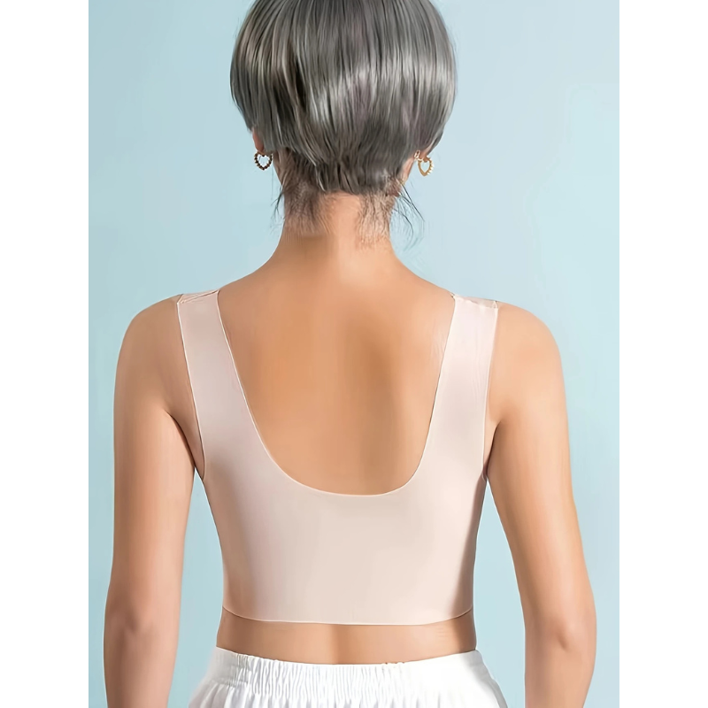 Soutien-gorge push-up femme – Sans couture – Maintien total – Bretelles larges respirantes