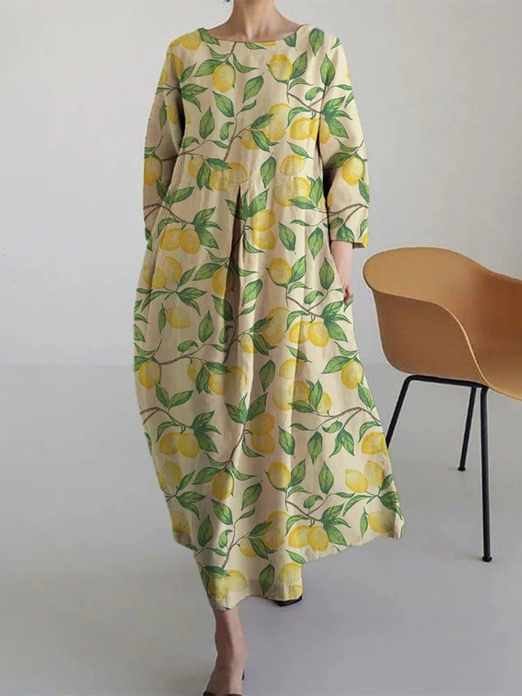 Morgane™ | Aurora robe midi florale avec confort aéré et style méditerranéen parfait pour l'été