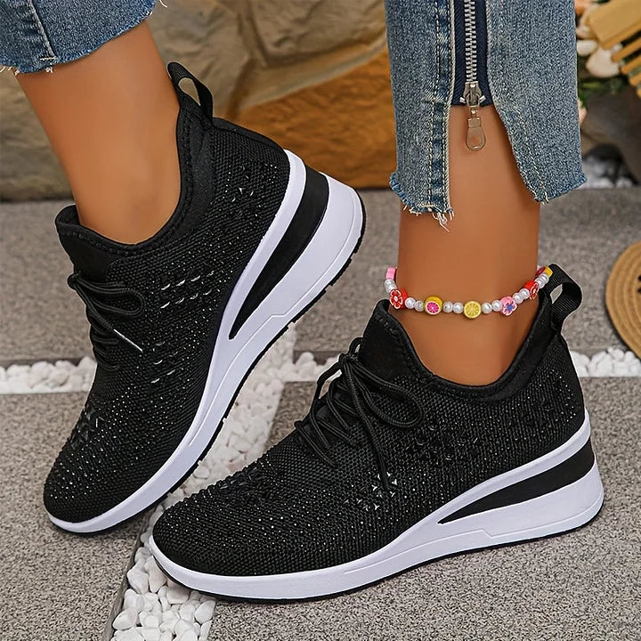 Clara | Baskets orthopédiques avec strass scintillants