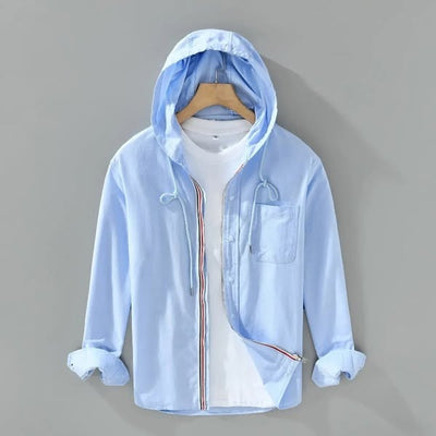 Camicia con cappuccio in lino