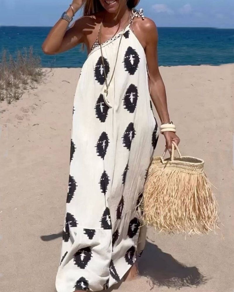 SUNSHINE - Robe longue ample asymétrique