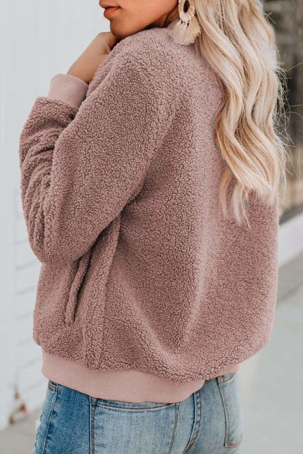 Liora - Veste bomber teddy femme