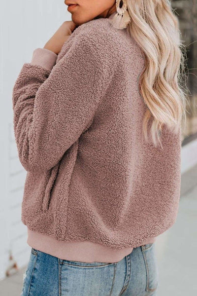 Liora - Veste bomber teddy femme