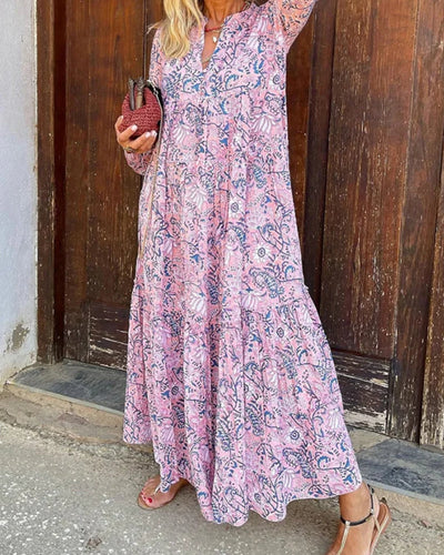 ALMERIA - Robe bohème imprimée