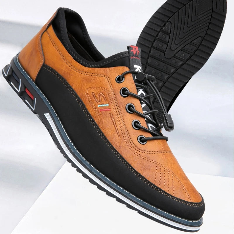 Chaussures en cuir orthopédiques faites à la main