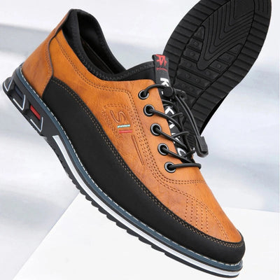 Chaussures en cuir orthopédiques faites à la main