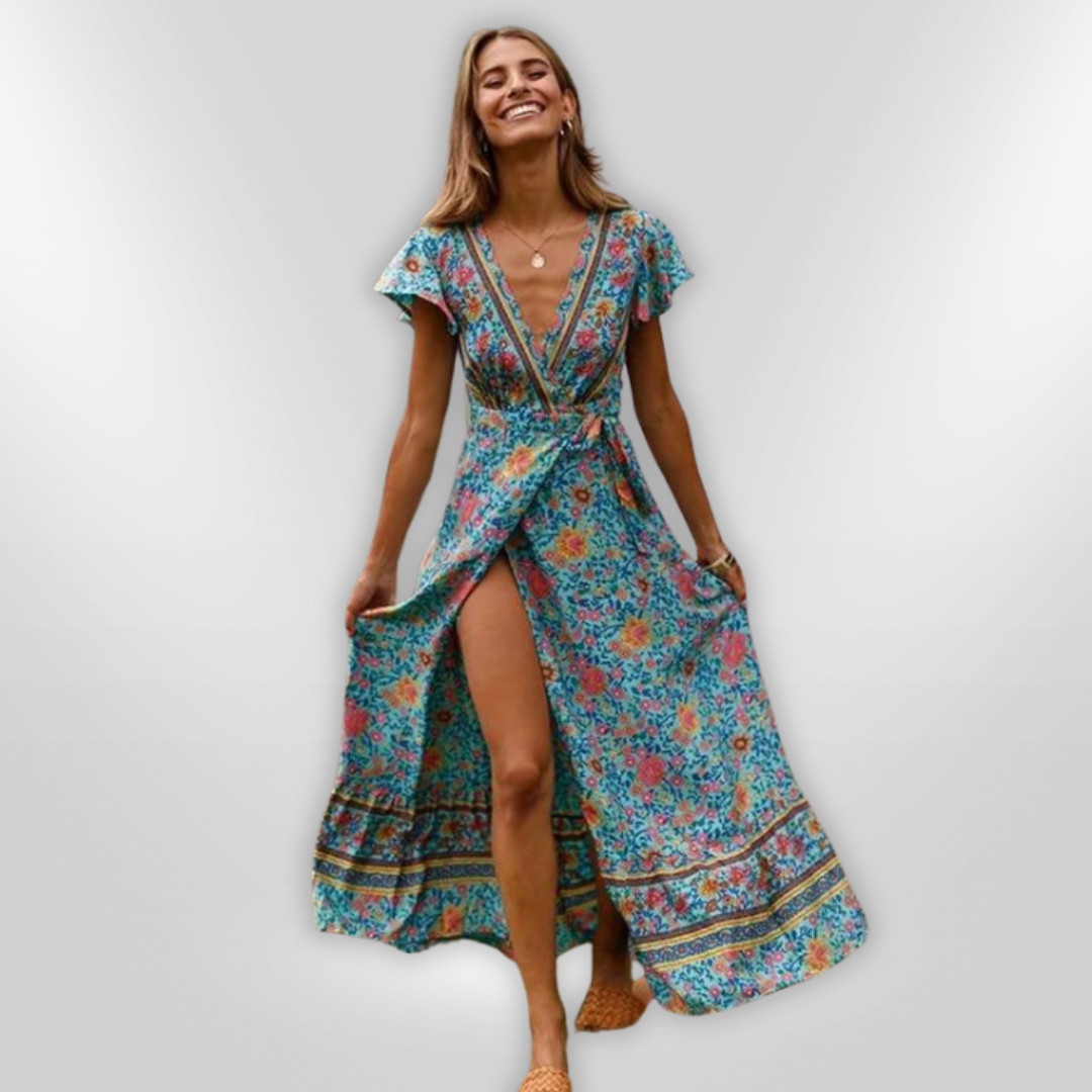 ALVA | robe longue fendue