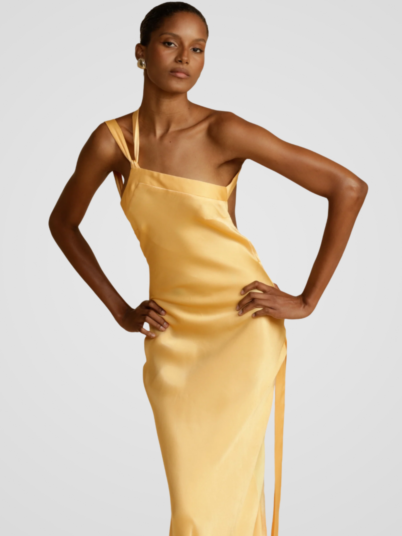 Aurélie™ Robe Maxi Satinée
